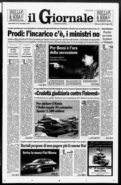 Il giornale : quotidiano del mattino